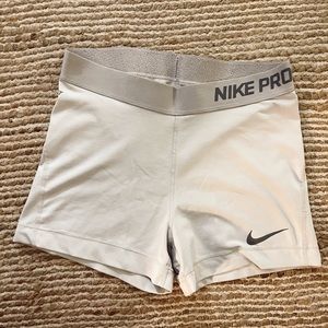 White Nike Pros